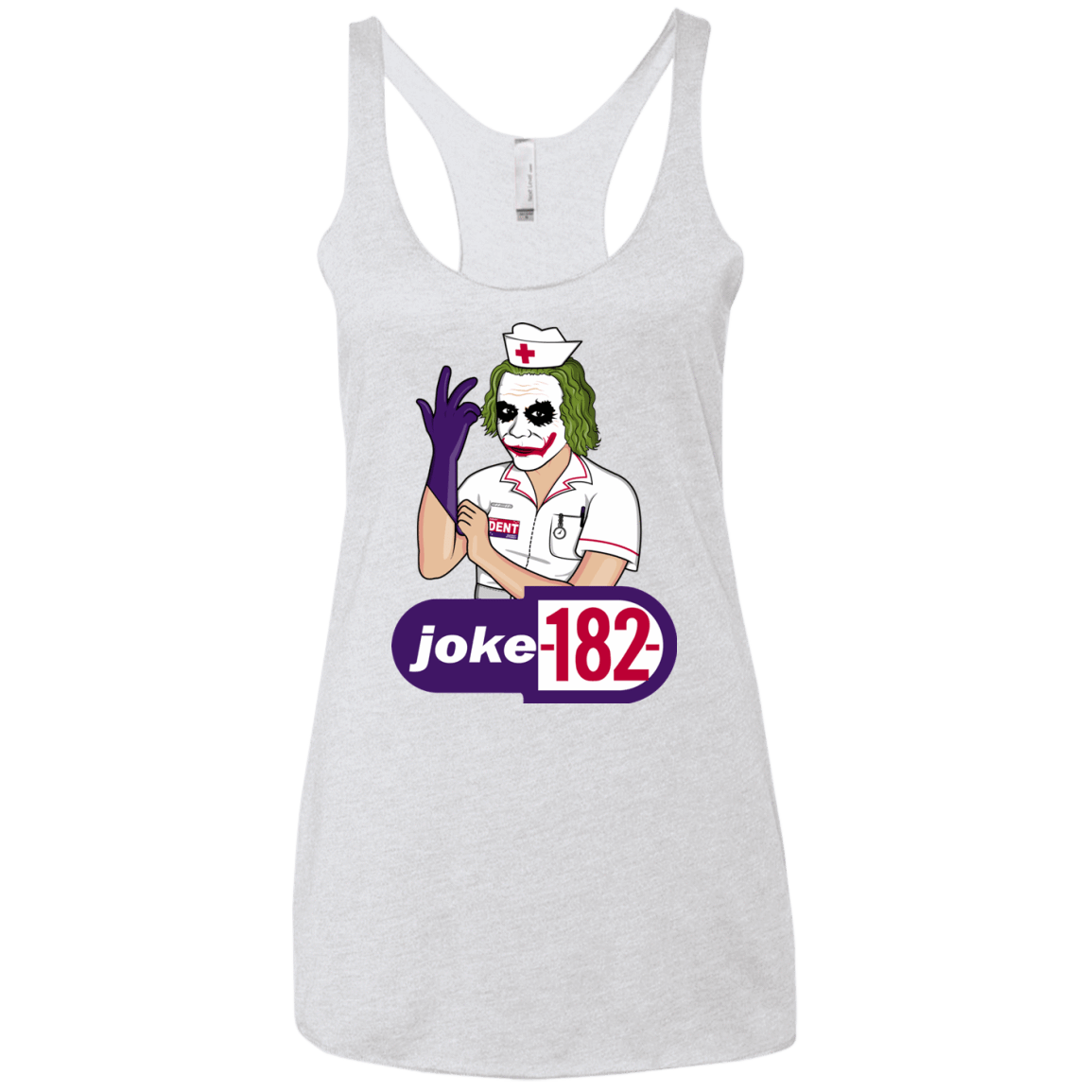 T-Shirts Heather White / X-Small Joke182 Women's Triblend Racerback Tank