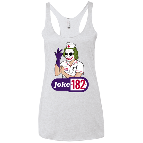 T-Shirts Heather White / X-Small Joke182 Women's Triblend Racerback Tank