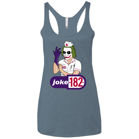 T-Shirts Indigo / X-Small Joke182 Women's Triblend Racerback Tank