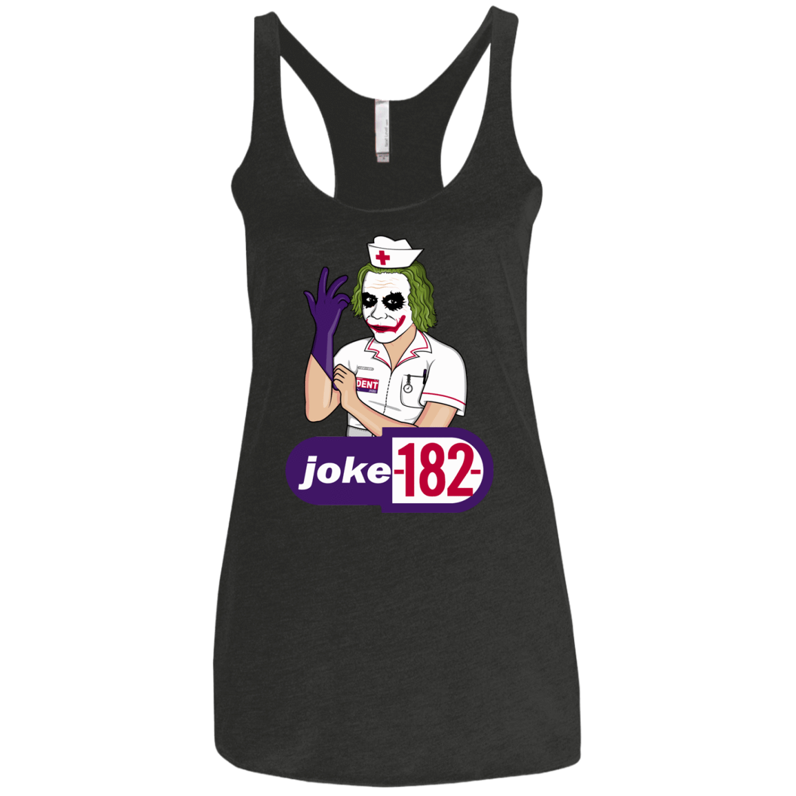 T-Shirts Vintage Black / X-Small Joke182 Women's Triblend Racerback Tank