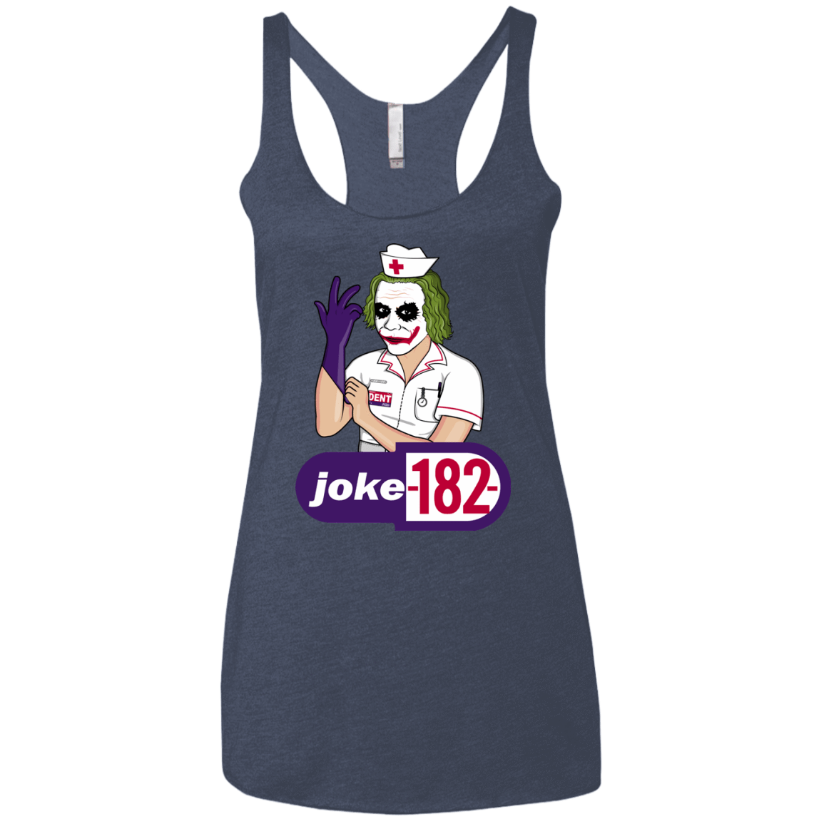 T-Shirts Vintage Navy / X-Small Joke182 Women's Triblend Racerback Tank