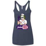 T-Shirts Vintage Navy / X-Small Joke182 Women's Triblend Racerback Tank