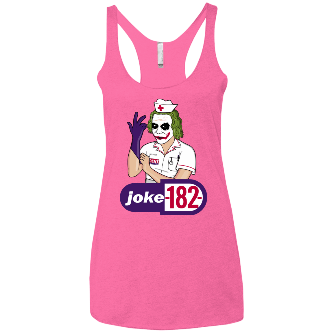 T-Shirts Vintage Pink / X-Small Joke182 Women's Triblend Racerback Tank
