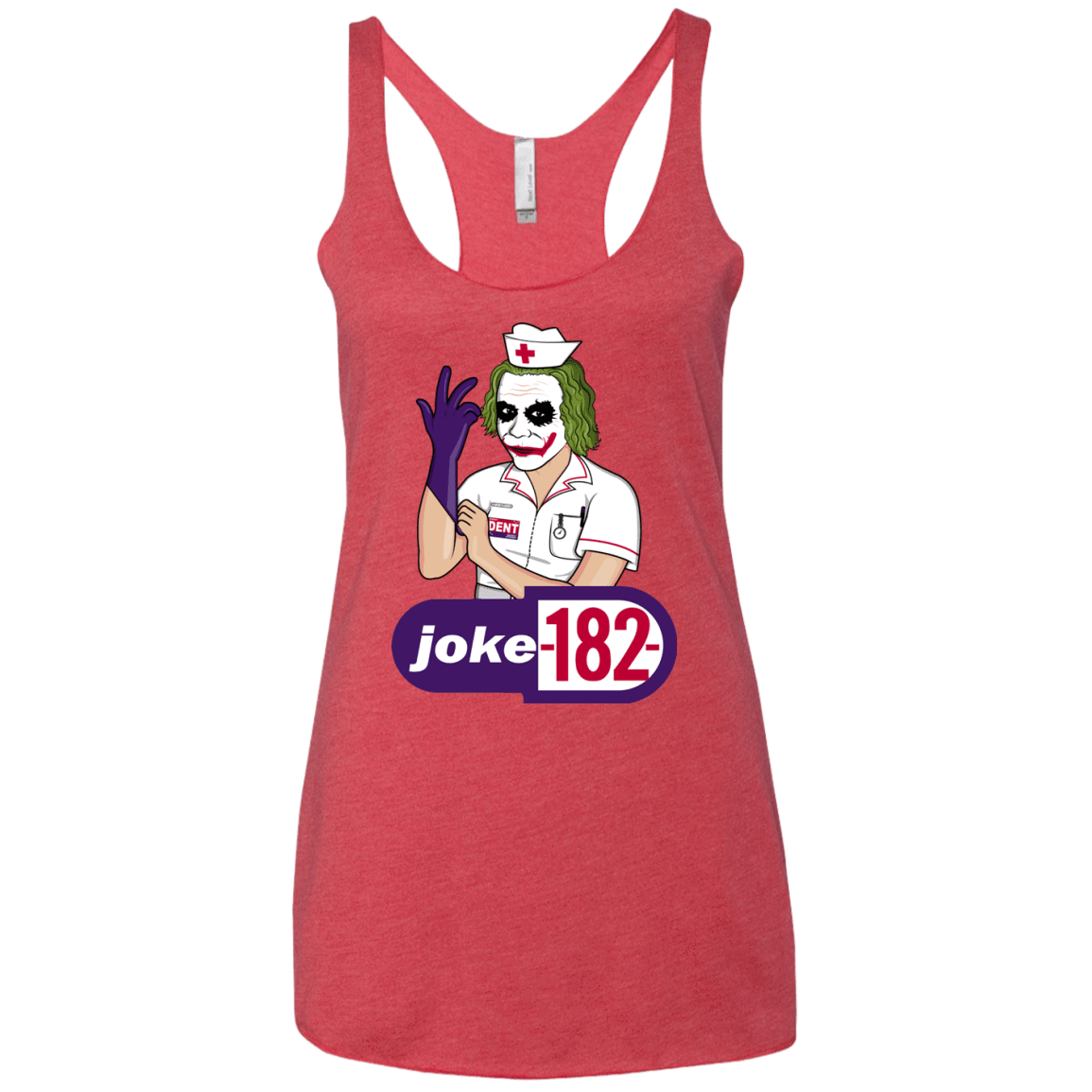 T-Shirts Vintage Red / X-Small Joke182 Women's Triblend Racerback Tank
