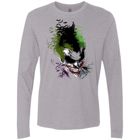 T-Shirts Heather Grey / Small Joker 2 Men's Premium Long Sleeve