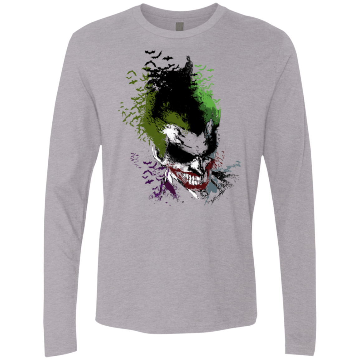 T-Shirts Heather Grey / Small Joker 2 Men's Premium Long Sleeve