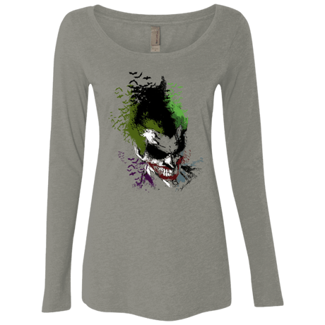T-Shirts Venetian Grey / Small Joker 2 Women's Triblend Long Sleeve Shirt