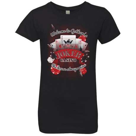 T-Shirts Black / YXS JOKER CASINO Girls Premium T-Shirt