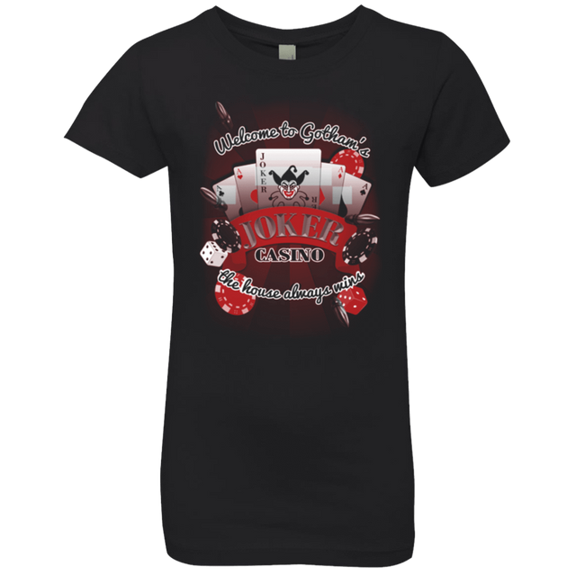 T-Shirts Black / YXS JOKER CASINO Girls Premium T-Shirt