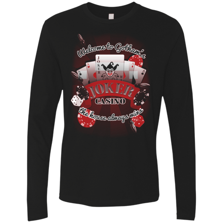 T-Shirts Black / Small JOKER CASINO Men's Premium Long Sleeve