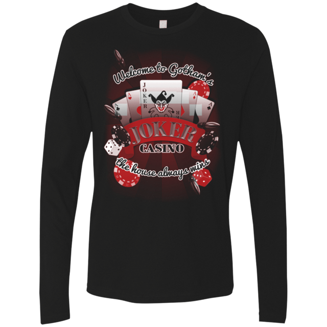 T-Shirts Black / Small JOKER CASINO Men's Premium Long Sleeve