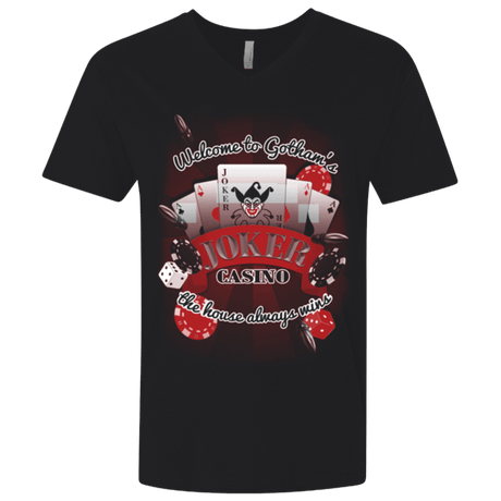 T-Shirts Black / X-Small JOKER CASINO Men's Premium V-Neck