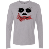 T-Shirts Heather Grey / Small Joker Men's Premium Long Sleeve