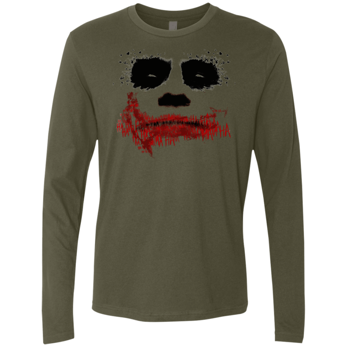T-Shirts Military Green / Small Joker Men's Premium Long Sleeve