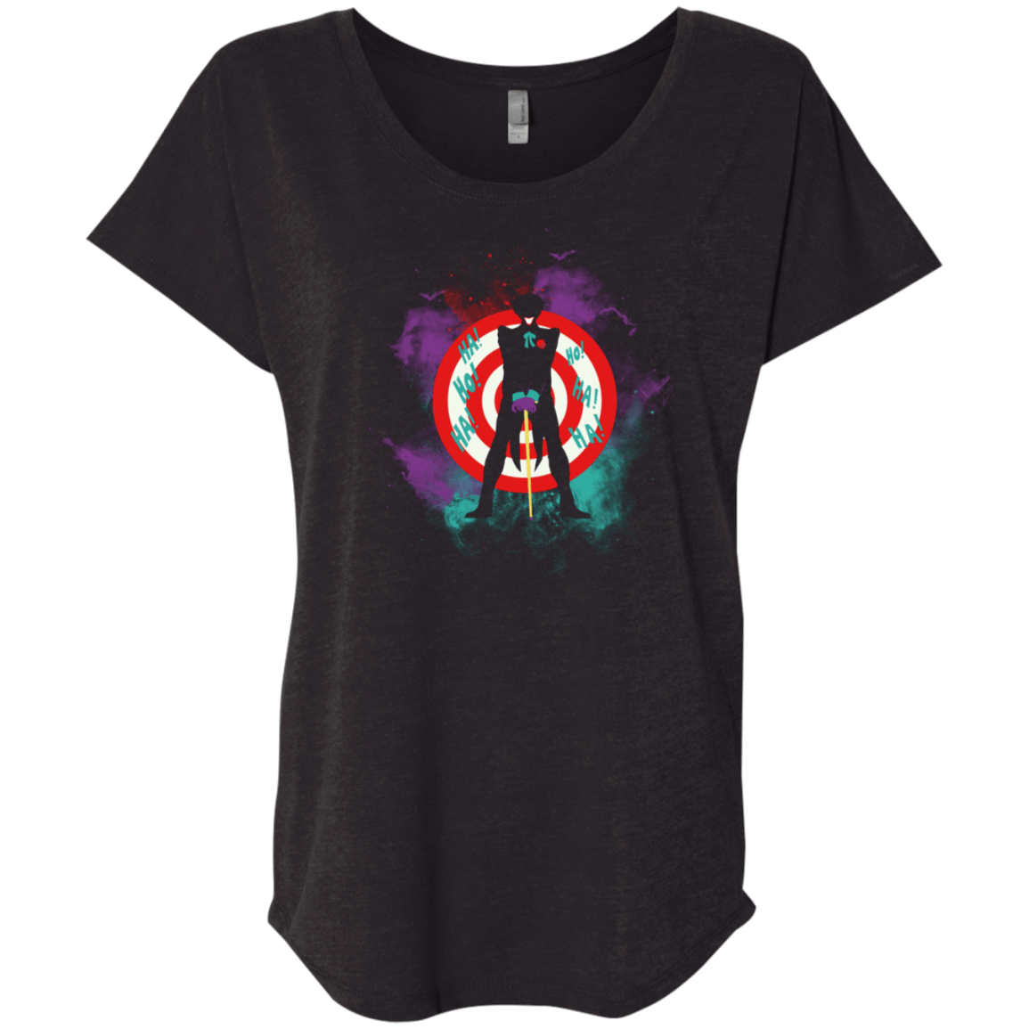 T-Shirts Vintage Black / X-Small Joker Spacy Triblend Dolman Sleeve