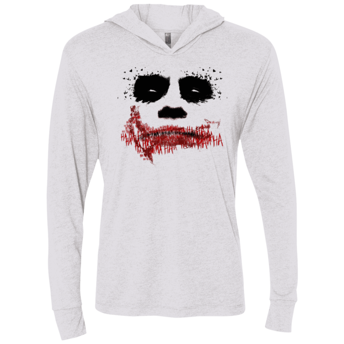 T-Shirts Heather White / X-Small Joker Triblend Long Sleeve Hoodie Tee