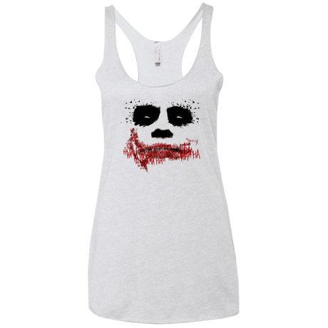 T-Shirts Heather White / X-Small Joker Women's Triblend Racerback Tank