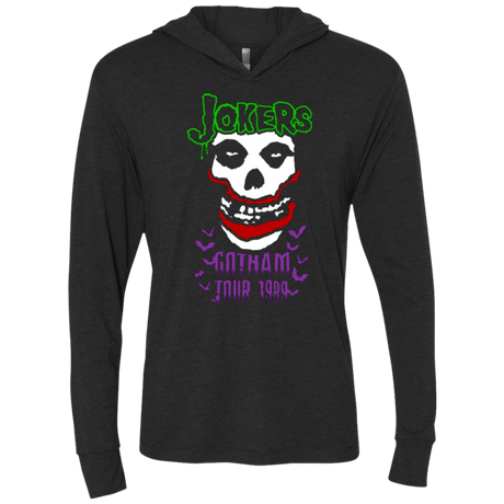 T-Shirts Vintage Black / X-Small Jokers 1989 Triblend Long Sleeve Hoodie Tee