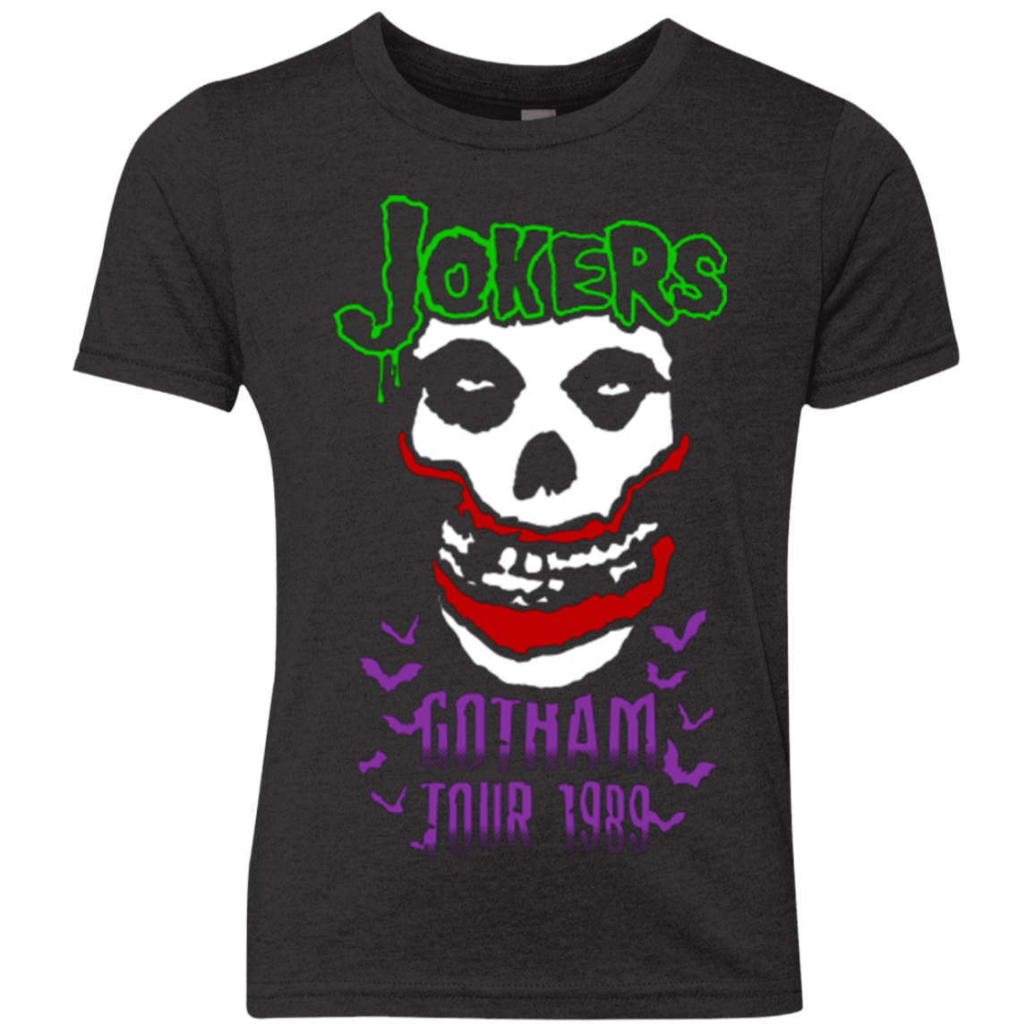 T-Shirts Vintage Black / YXS Jokers 1989 Youth Triblend T-Shirt