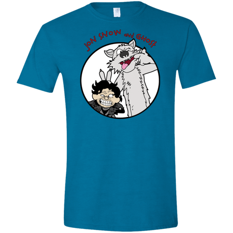 T-Shirts Antique Sapphire / S Jon and Ghost Men's Semi-Fitted Softstyle