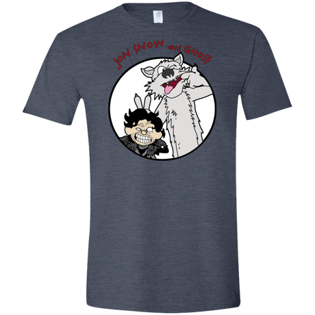 T-Shirts Heather Navy / S Jon and Ghost Men's Semi-Fitted Softstyle