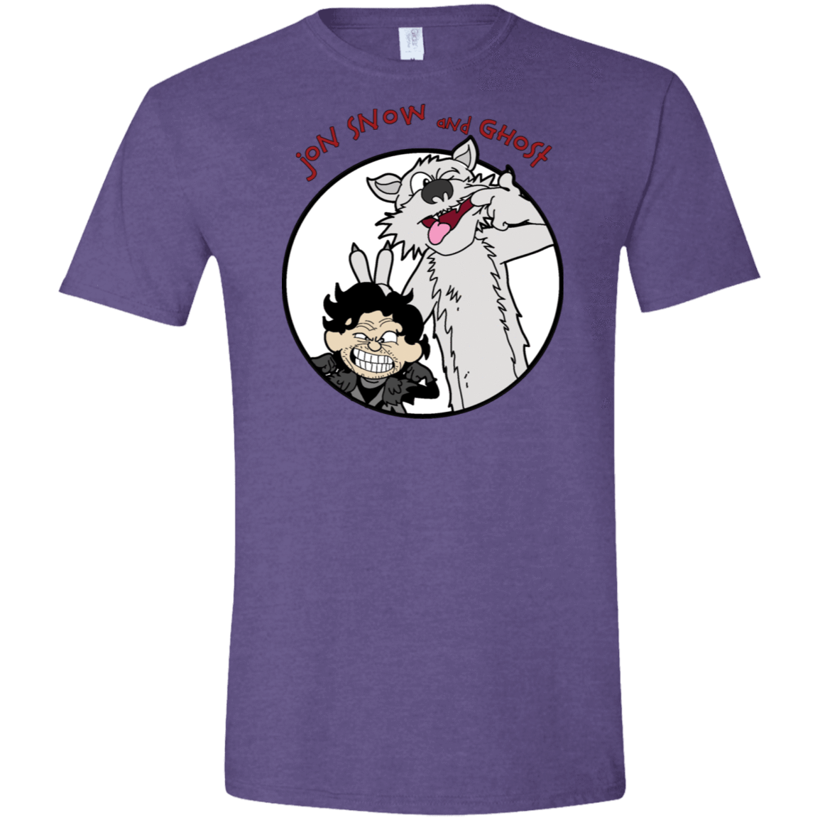 T-Shirts Heather Purple / S Jon and Ghost Men's Semi-Fitted Softstyle