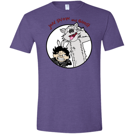 T-Shirts Heather Purple / S Jon and Ghost Men's Semi-Fitted Softstyle