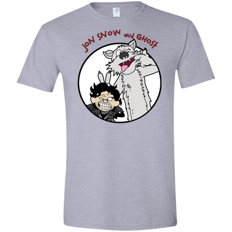 T-Shirts Sport Grey / X-Small Jon and Ghost Men's Semi-Fitted Softstyle