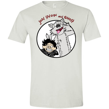 T-Shirts White / X-Small Jon and Ghost Men's Semi-Fitted Softstyle
