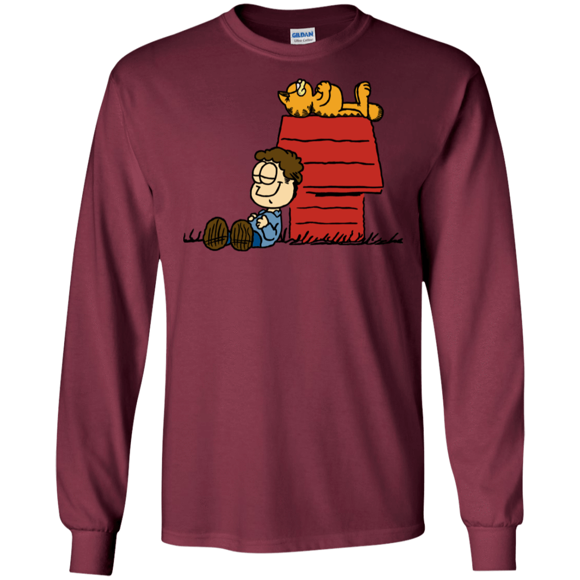 T-Shirts Maroon / S Jon Brown Men's Long Sleeve T-Shirt