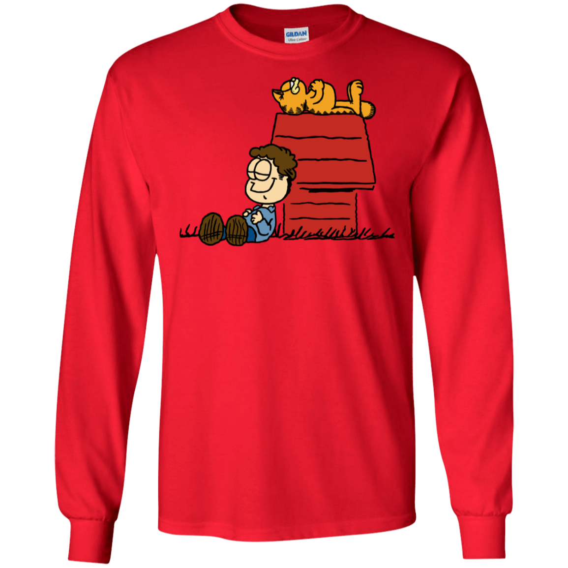 T-Shirts Red / S Jon Brown Men's Long Sleeve T-Shirt