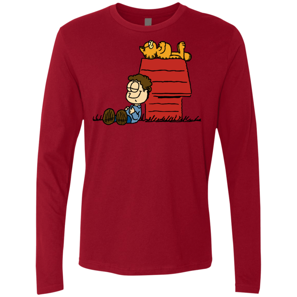 T-Shirts Cardinal / S Jon Brown Men's Premium Long Sleeve