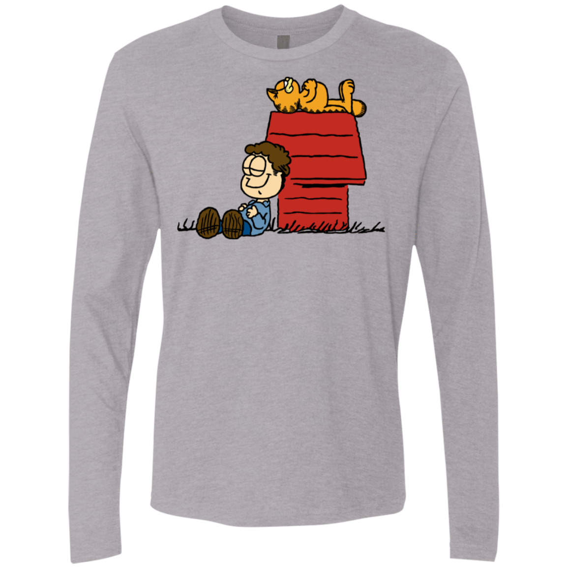 T-Shirts Heather Grey / S Jon Brown Men's Premium Long Sleeve