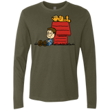 T-Shirts Military Green / S Jon Brown Men's Premium Long Sleeve