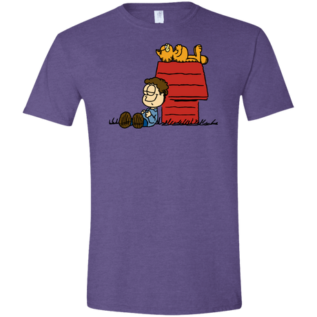 T-Shirts Heather Purple / S Jon Brown Men's Semi-Fitted Softstyle