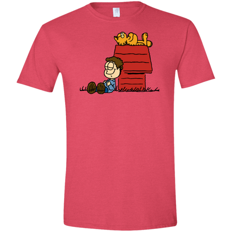 T-Shirts Heather Red / S Jon Brown Men's Semi-Fitted Softstyle