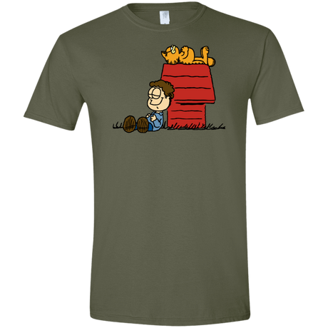 T-Shirts Military Green / S Jon Brown Men's Semi-Fitted Softstyle