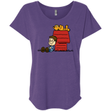 T-Shirts Purple Rush / X-Small Jon Brown Triblend Dolman Sleeve