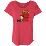 T-Shirts Vintage Red / X-Small Jon Brown Triblend Dolman Sleeve