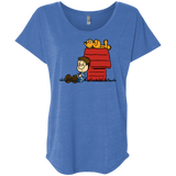 T-Shirts Vintage Royal / X-Small Jon Brown Triblend Dolman Sleeve