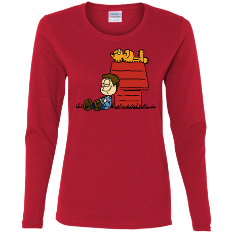 T-Shirts Red / S Jon Brown Women's Long Sleeve T-Shirt