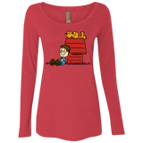 T-Shirts Vintage Red / S Jon Brown Women's Triblend Long Sleeve Shirt