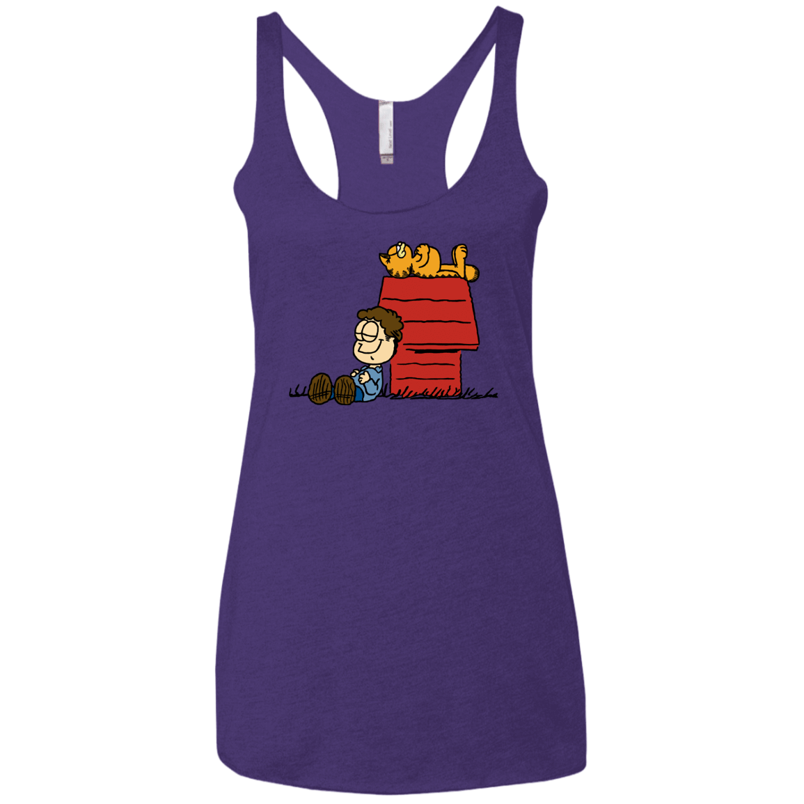 T-Shirts Purple Rush / X-Small Jon Brown Women's Triblend Racerback Tank