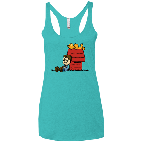 T-Shirts Tahiti Blue / X-Small Jon Brown Women's Triblend Racerback Tank