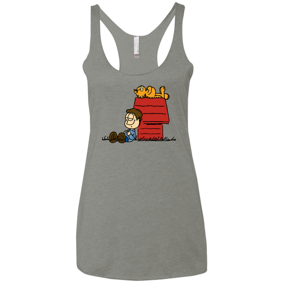 T-Shirts Venetian Grey / X-Small Jon Brown Women's Triblend Racerback Tank