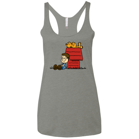 T-Shirts Venetian Grey / X-Small Jon Brown Women's Triblend Racerback Tank