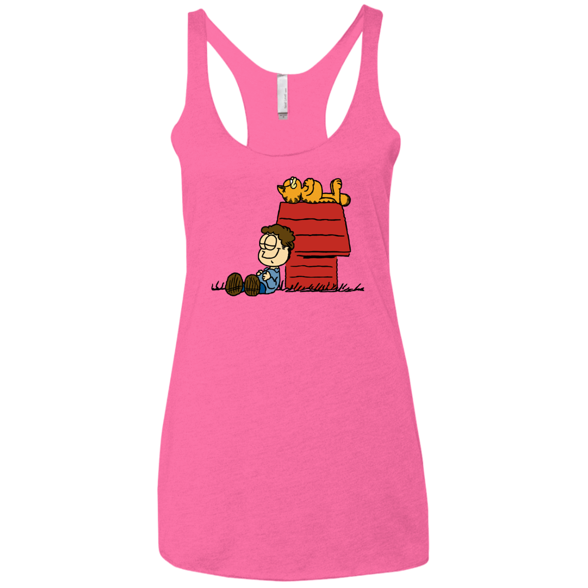 T-Shirts Vintage Pink / X-Small Jon Brown Women's Triblend Racerback Tank