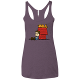 T-Shirts Vintage Purple / X-Small Jon Brown Women's Triblend Racerback Tank