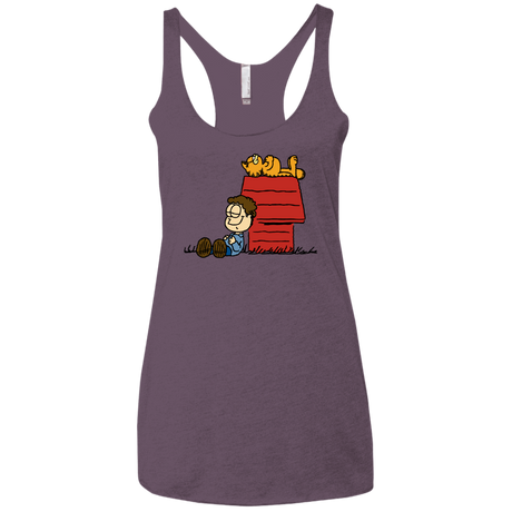 T-Shirts Vintage Purple / X-Small Jon Brown Women's Triblend Racerback Tank