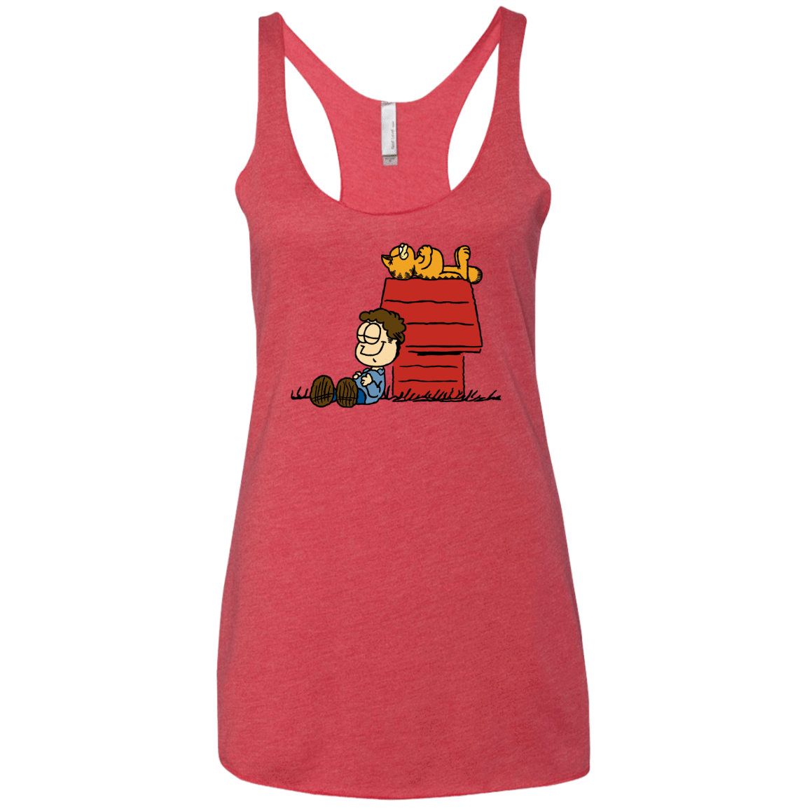 T-Shirts Vintage Red / X-Small Jon Brown Women's Triblend Racerback Tank